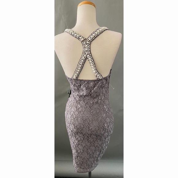 LACE Dress With Pearl Detail - Picture 1 of 8